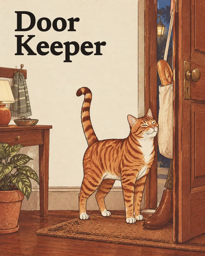The Doorkeeper — She gets to the door first.