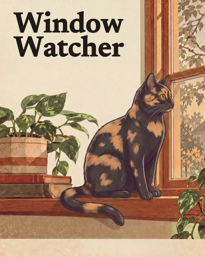 The Window Watcher — She has to check the window. Again.
